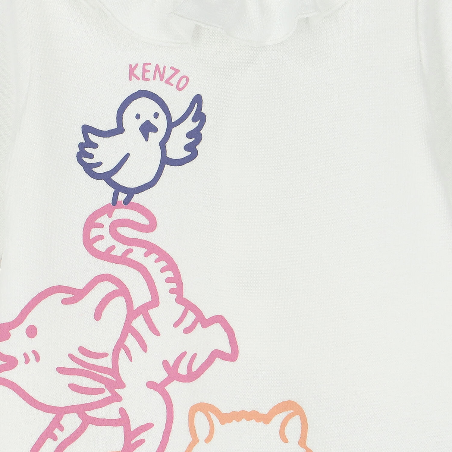 Baby Girls Ivory Logo Babygrow, 1, hi-res